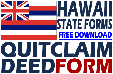 Hawaii Quit Claim Deed Form
