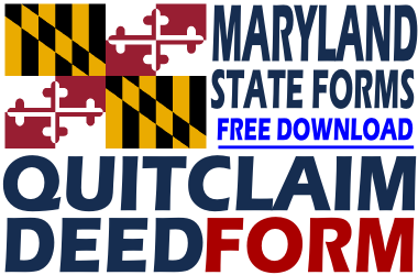Maryland Quit Claim Deed Form