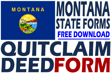 Montana Quit Claim Deed Form