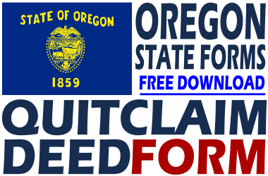 Oregon Quit Claim Deed Form