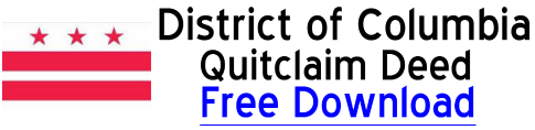 Free Quit Claim Deed District of Columbia